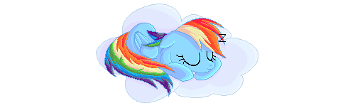 Sleepy Rainbow Dash